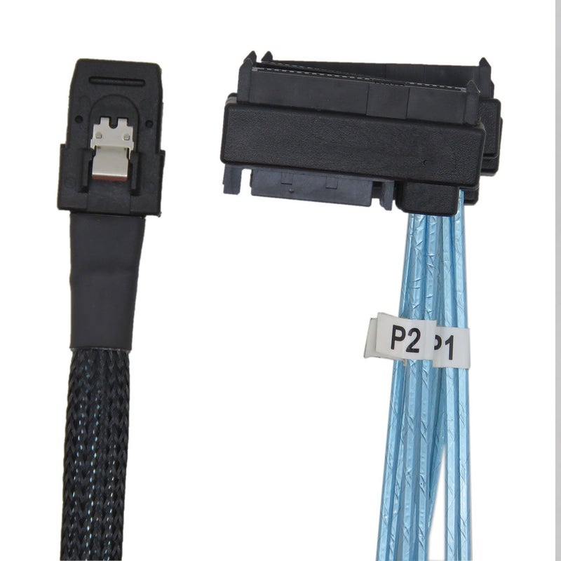 CableDeconn Mini SAS 36 SFF-8087 to (4) SFF-8482 Connectors with SATA Power 1m - Image 5